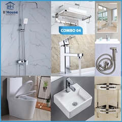 Combo phòng tắm, combo nhà tắm, trọn bộ thiết bị vệ sinh phòng tắm 04
