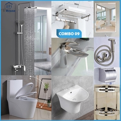 Combo phòng tắm, combo nhà tắm, trọn bộ thiết bị vệ sinh phòng tắm 09