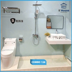 Combo phòng tắm, combo nhà tắm, trọn bộ thiết bị vệ sinh phòng tắm  128