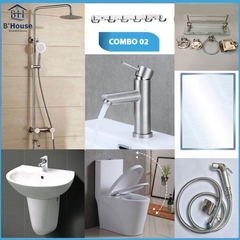 Combo phòng tắm, combo nhà tắm, trọn bộ thiết bị vệ sinh phòng tắm 02