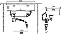 CHẬU KAFF SUS WS R10 HS25-SSN2S-8644 567.94.023