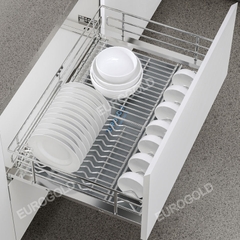 Giá Xoong Nồi, Bát Đĩa Đa Năng INOX 304 Nan Oval EPV6090F (EPO7390VX) Eurogold