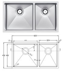 Chậu rửa bát Eurogold EUC28245EB