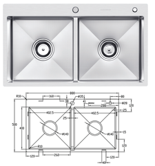 Chậu rửa bát Eurogold EUC28850EA