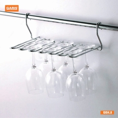 Giá treo ly 6 rãnh Garis GI04.7 inox 304