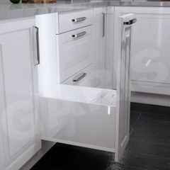 Thùng gạo Garis GRP530 cánh kéo mở mặt nhựa ABS 10kg