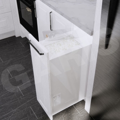 Thùng gạo Garis GRP830 cánh kéo mặt nhựa ABS 25kg