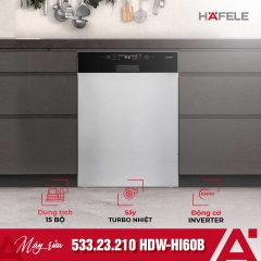 MÁY RỬA CHÉN BÁN ÂM Hafele HDW-HI60B 533.23.210