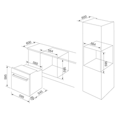 Lò nướng kết hợp vi sóng âm tủ Malloca MOV72CB 72L
