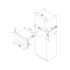Lò Vi Sóng Âm Tủ Dung Tích 27L Malloca MW927I