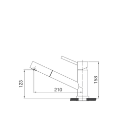 Vòi Rửa Chén Nóng Lạnh Dây Rút INOX 304 Malloca K110S