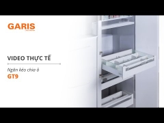 Ngăn kéo chia ô Garis GT9 ray hộp vách kính