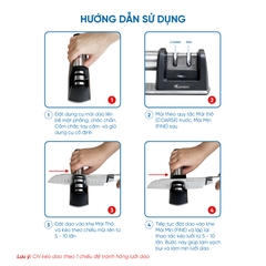 Dụng cụ mài dao 2 khe Konox Knife Sharpener