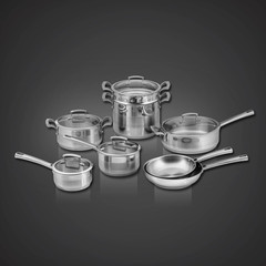 Bộ nồi Inox Junger JC-100 13 chi tiết