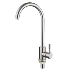 Vòi rửa chén Lạnh ổ bi VC71-Ø24 Củ 304 - Mờ