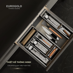 Khay Chia Thìa Dĩa INOX 304 Mỏ Rộng E0650E (ETC650E) Eurogold