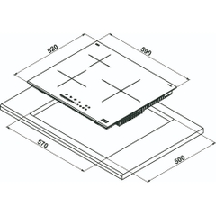 BẾP TỪ 3 VÙNG NẤU Hafele HC-I6035B 533.09.961