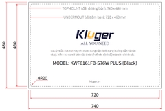Chậu rửa bát Kluger KWF8161FB-S76W Plus