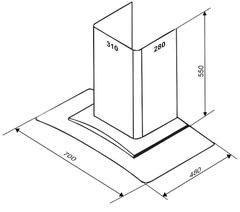 Máy hút mùi Sevilla SV E38 | Sấy Động Cơ Hiệu Quả | Cảm ứng vẫy tay