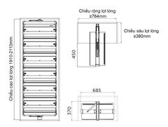 KỆ XOAY ĐỰNG GIÀY HIGOLD 703694S 800mm