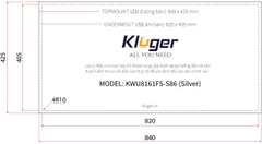 Chậu rửa bát Kluger KWU8161FS – S86 Plus