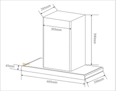 Máy Hút Mùi BLANC BA 350TUB