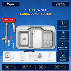 Chậu rửa bát chống xước Workstation Sink Dekor 8048SU