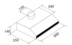 MÁY HÚT MÙI CỔ ĐIỂN KAFF KF-638I