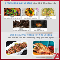 LÒ VI SÓNG KẾT HỢP NƯỚNG ÂM TỦ HAFELE HM-B38C 538.01.111