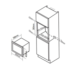 Lò vi sóng Bauer BMO25H39SL