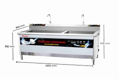 Máy rửa bát Công nghiệp Siêu Âm Texgio TGU 2400