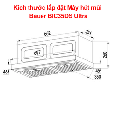Máy hút mùi Bauer BIC35DS Ultra