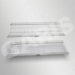 Giá bát đĩa cố định 2 tầng Garis MBE47 inox 304