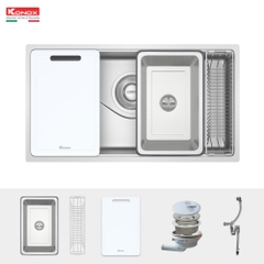 Chậu rửa bát chống xước Konox phong cách Nhật TARI 8748SR