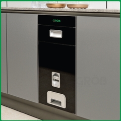 Thùng gạo mặt gương viền nhôm cao cấp Grob RB-30PB