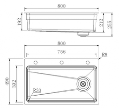 CHẬU RỬA KEEPER – CR08 – 8049BL