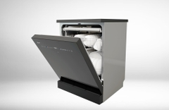 Texgio Dishwasher TGDM795B Smart Pro - Máy rửa chén bát 16 bộ, Sấy khí nóng, Màn hình màu siêu đẹp, Cửa điện, Tự động mở & đóng cửa