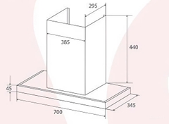 Máy hút mùi chữ T Canzy CZ-H270CT