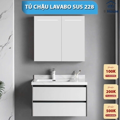 Bộ Tủ Gương Phòng Tắm, Tủ Lavabo Đẹp, Tủ Lavabo Phòng Tắm SUS 228