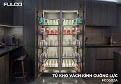 Hệ thống tủ kho vách kính cường lực (450mm) Fulco FC0502A