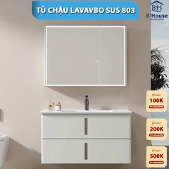 Bộ Tủ Gương Phòng Tắm, Tủ Lavabo Đẹp, Tủ Lavabo Phòng Tắm SUS 803