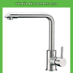 Vòi rửa bát 2 đường nước Faster FS-911SS, inox 304