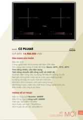 Bếp từ Canzy CZ PUJ66E nhập khẩu nguyên chiếc Thái Lan - Chính Hãng