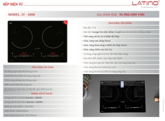 Bếp từ đôi Latino LT 600i | Kích thước 60cm | Bảo hành chính hãng 3 năm tại nhà