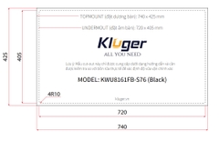 Chậu rửa bát Kluger KWU8161FB – S76