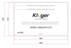 Chậu rửa bát một hố Kluger KW8101FS – S72