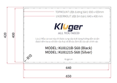 Chậu rửa bát Kluger KU8121B – S68