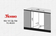 Máy rửa bát Texgio Dishwasher TG-BI205 - 8 Bộ Nâng cấp 11 Bộ - Sấy Khí Nóng, Diệt Khuẩn UV