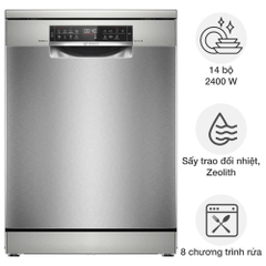 Máy rửa bát Bosch SMS6ZCI16E Seri6 Tích hợp ZEOLITH