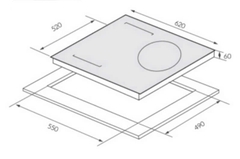 Bếp từ 3 vùng nấu GrandX GX IH933G